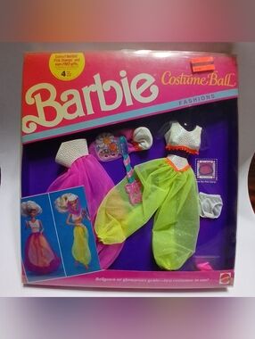 New! MATTEL BARBIE 1990 "COSTUME BALL" FASHIONS GENIE & BALLGOWN OUTFIT